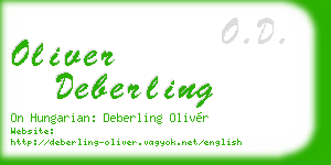oliver deberling business card